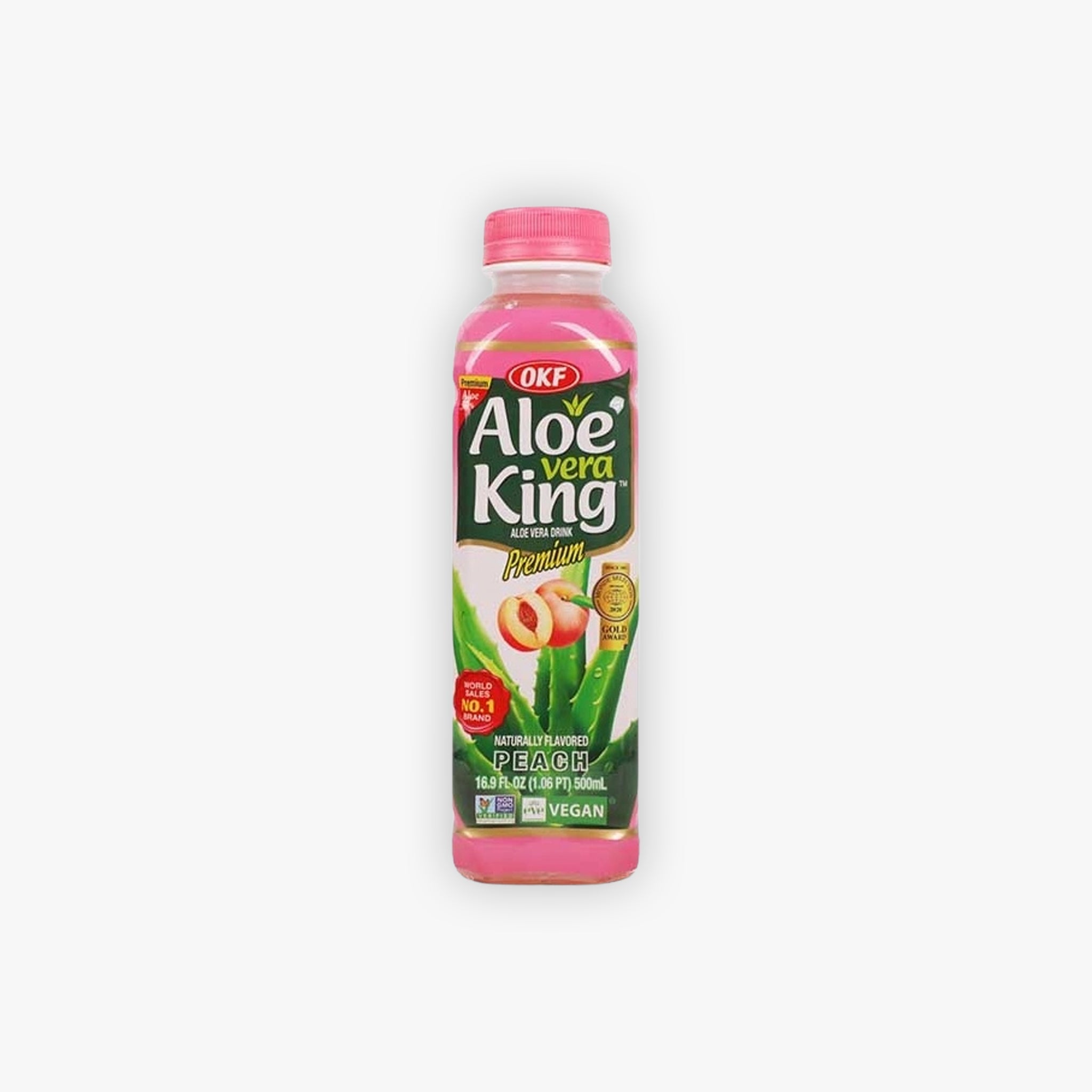 OKF Aloe Vera King Premium Peach 500ml