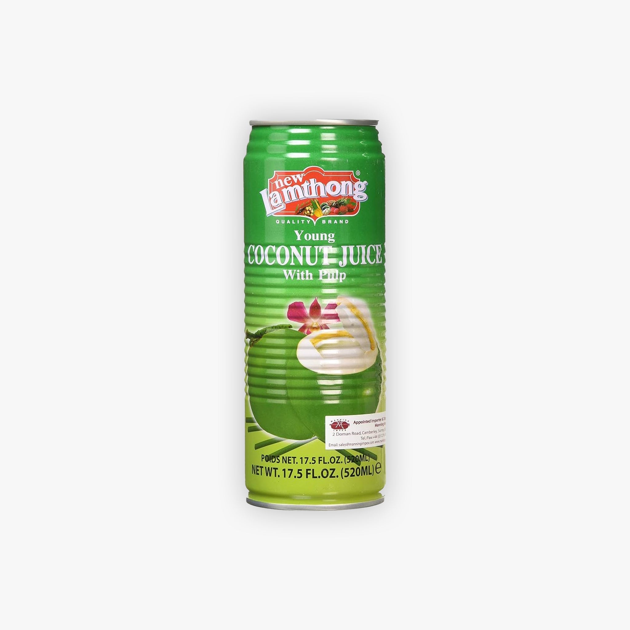 Lamthong Young Coconut Juice With Pulp 520ml