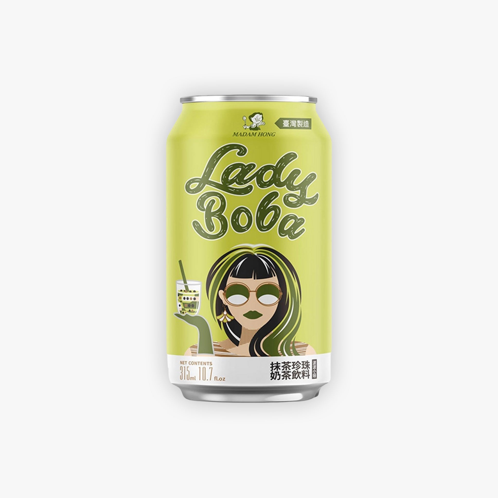 Madam Hong Lady Boba Matcha Latte Bubble Tea 315ml