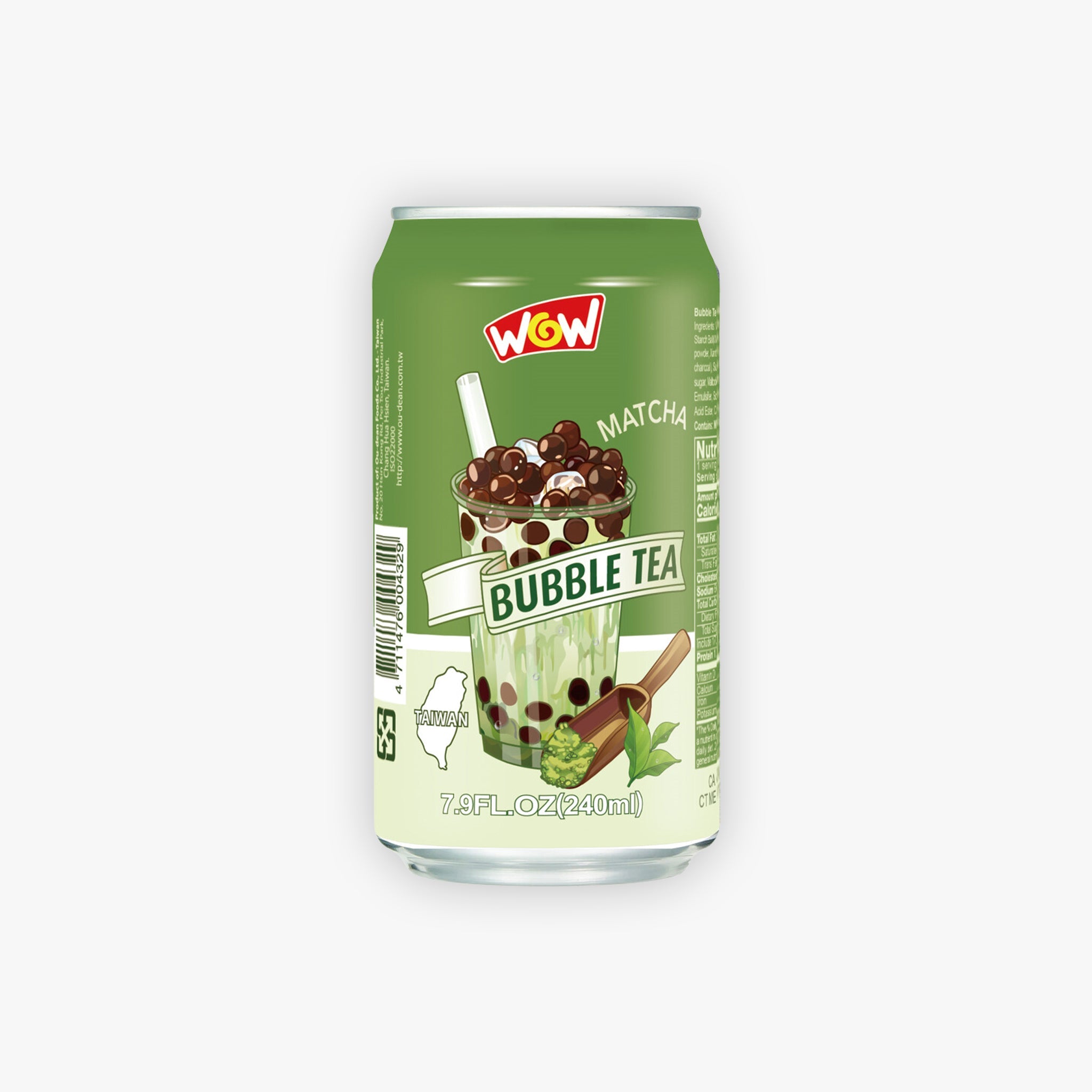 Wow Bubble Tea Matcha Green Tea 235ml