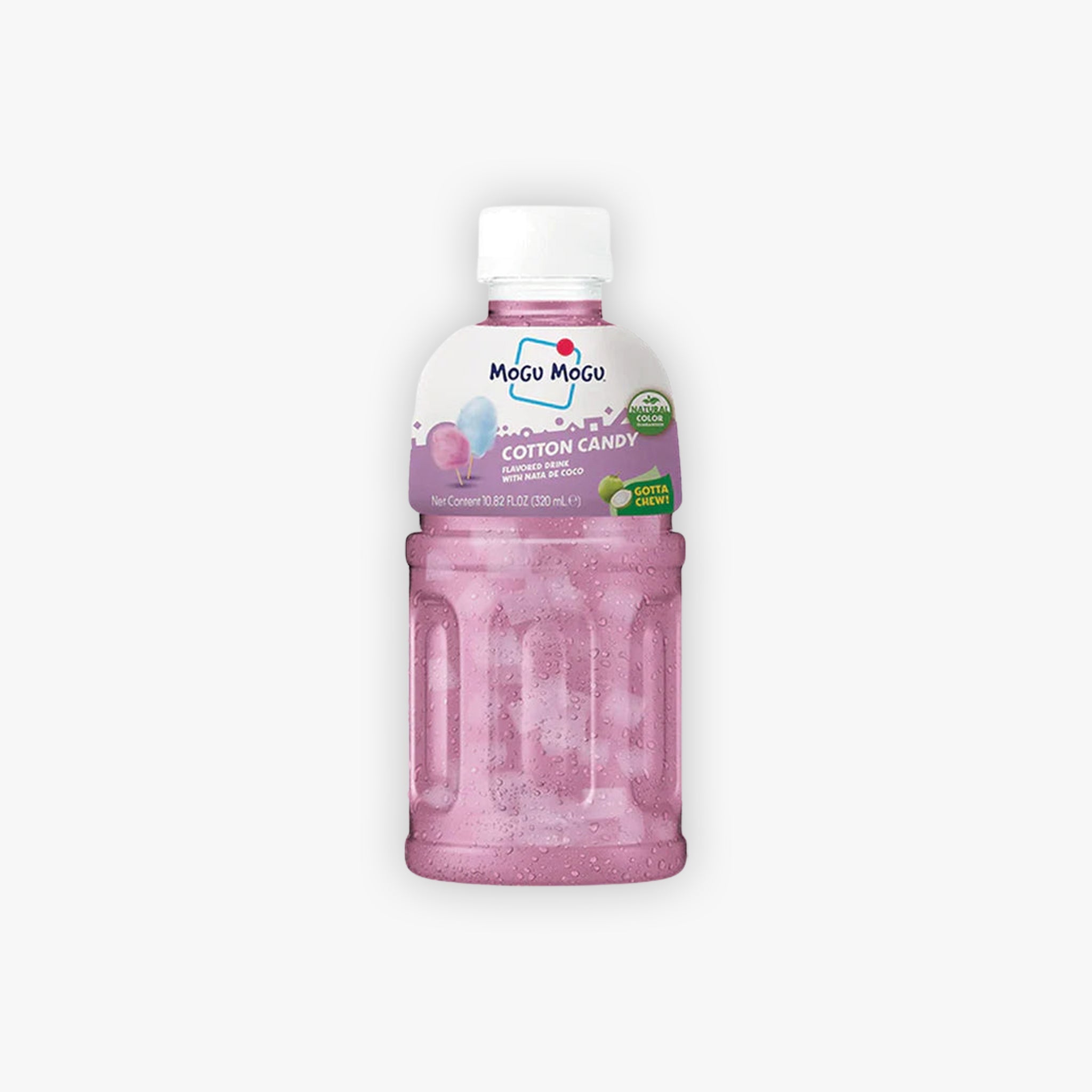 Mogu Mogu Cotton Candy Drink With Nata De Coco 320ml