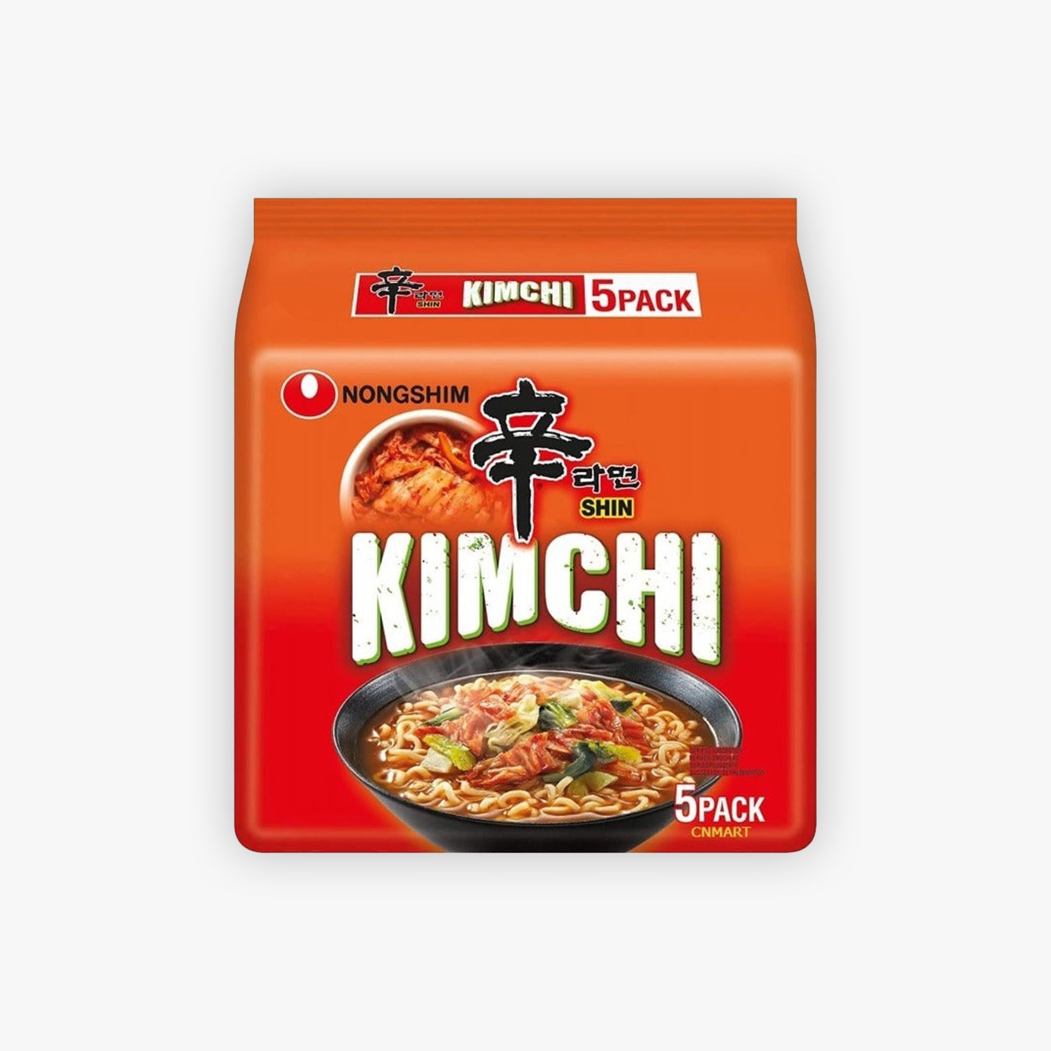 Nongshim Shin Ramyun Kimchi Noodle 120g (Pack of 5)