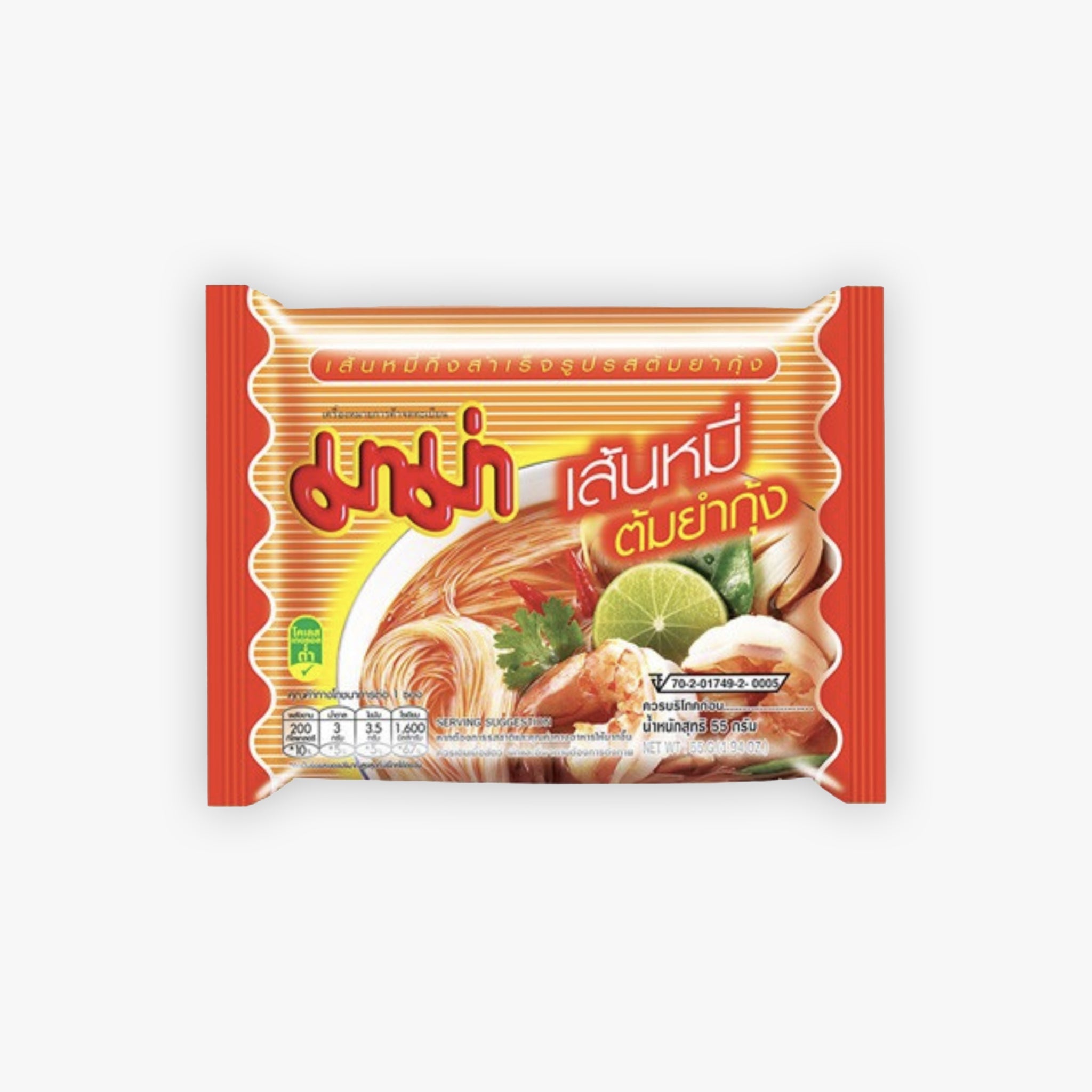 Mama Tom Yum Hot and Spicy Flavour Rice Vermicelli 55g