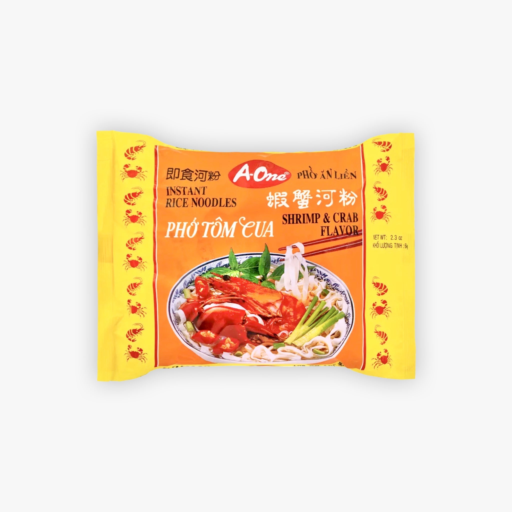 A-One Shrimp and Crab Flavor Rice Noodles 65g