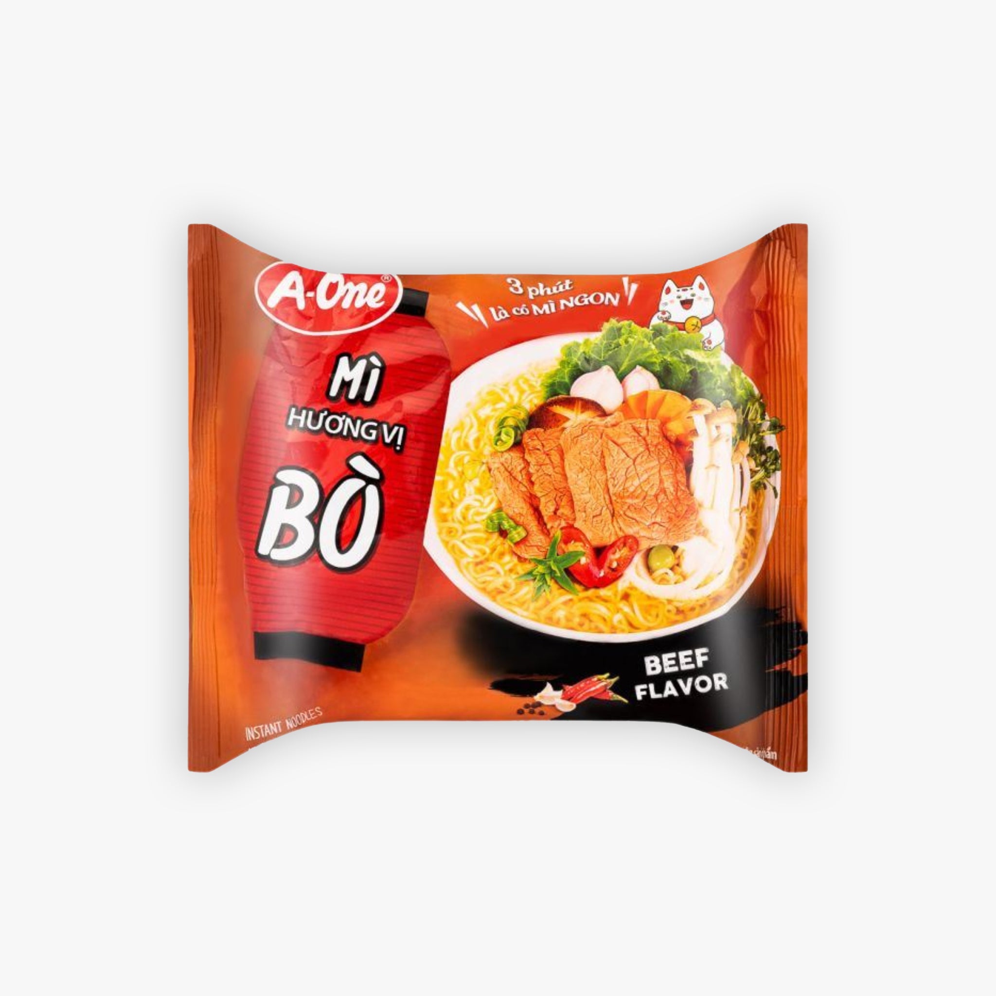 A-One Beef Flavor Instant Noodles 85g