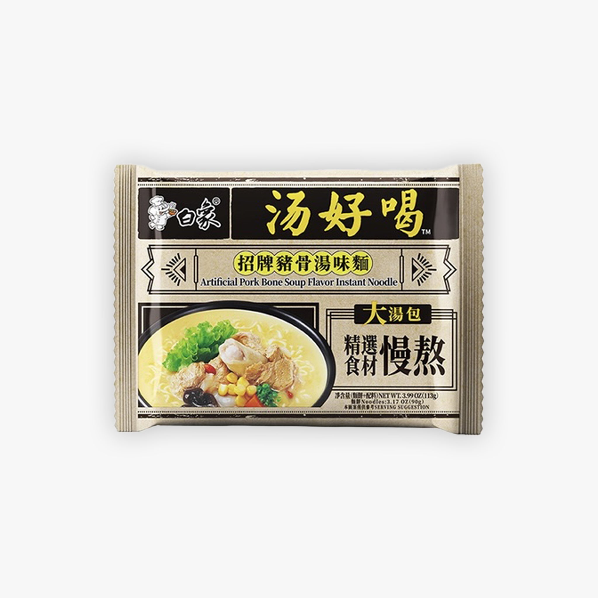 Baixiang Pork Bone Soup Flavour Noodles 113g