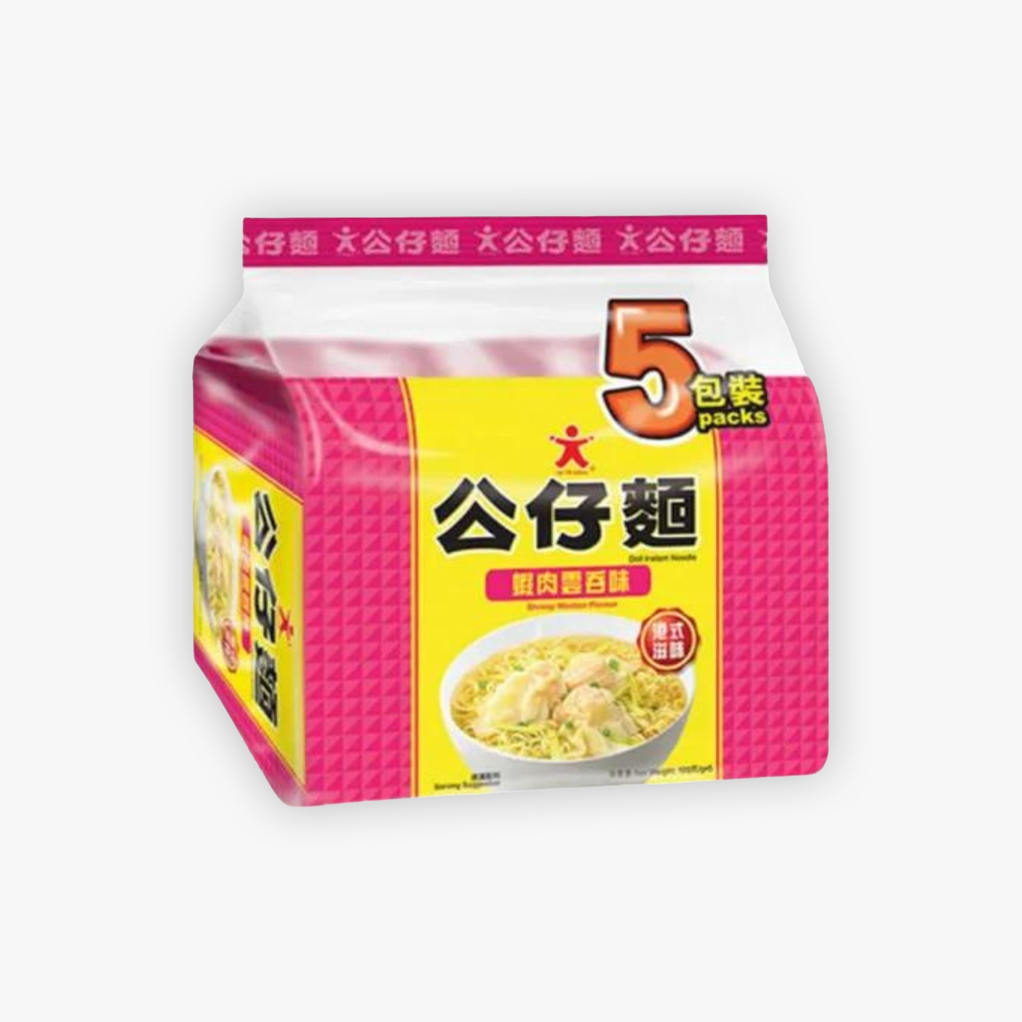 Doll Instant Noodle Shrimp Wonton Flavour 100g (Pack of 5)