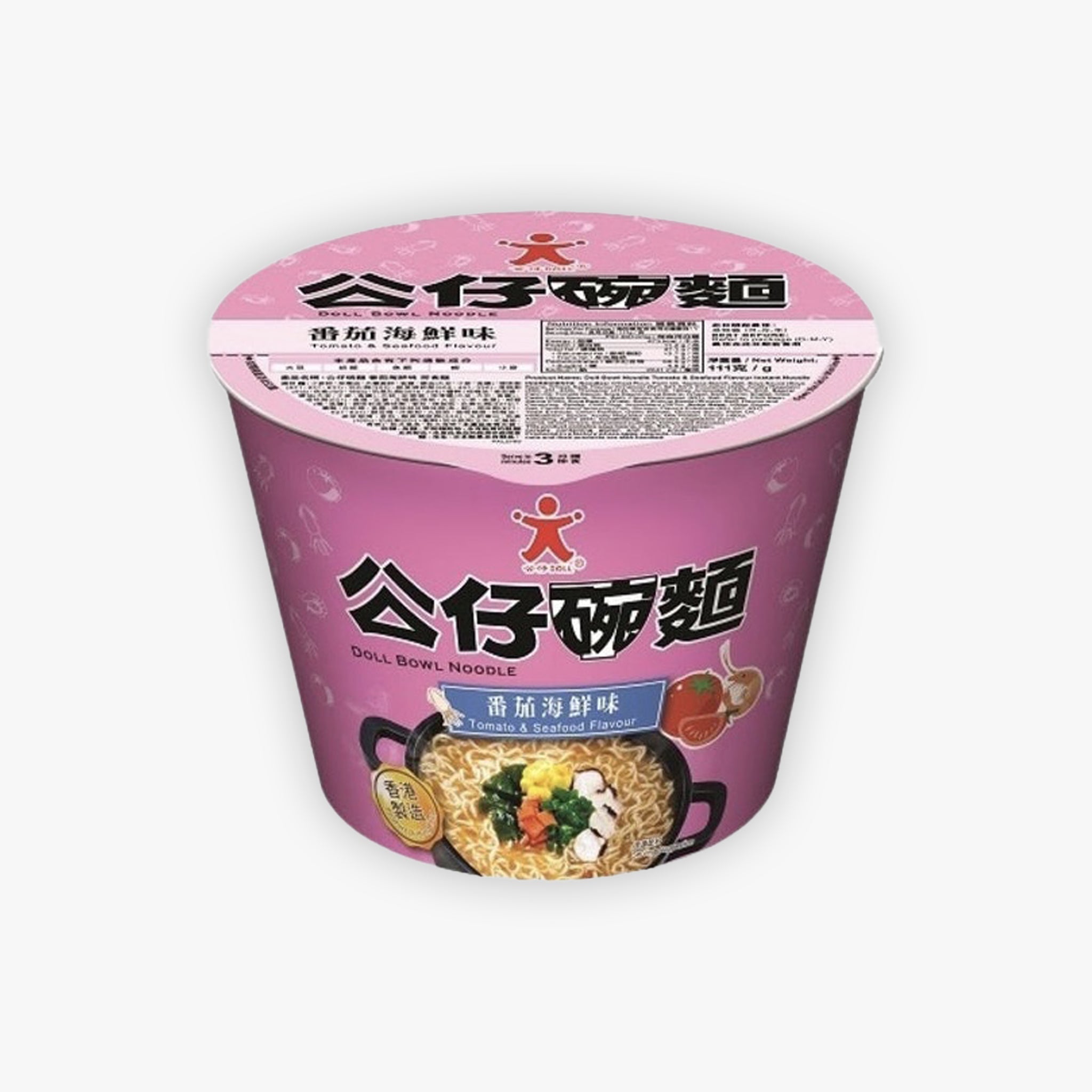 Doll Bowl Noodle Tomato and Seafood Flavour 112g