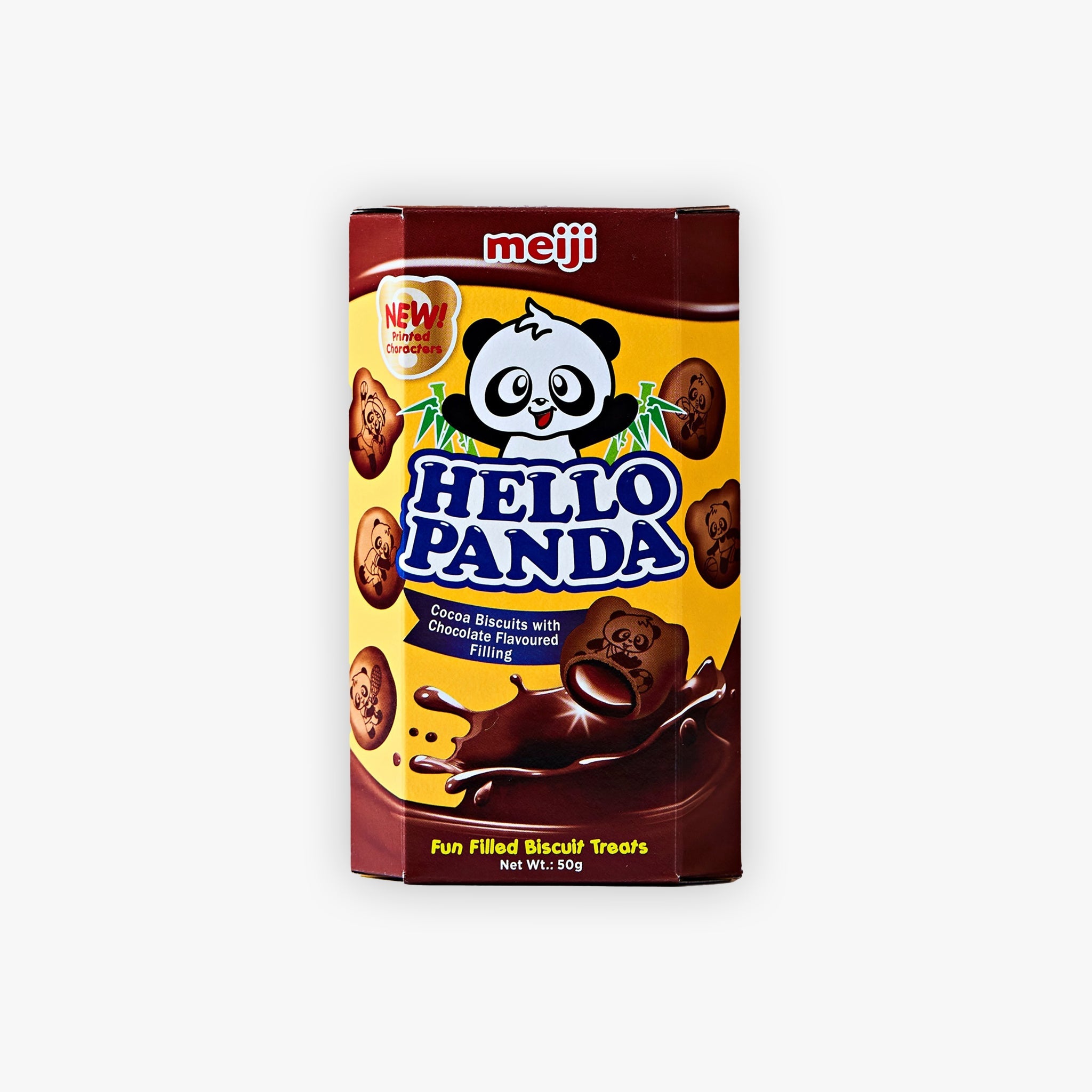 Meiji Hello Panda Cocoa Biscuits with Chocolate Flavoured Filling 50g