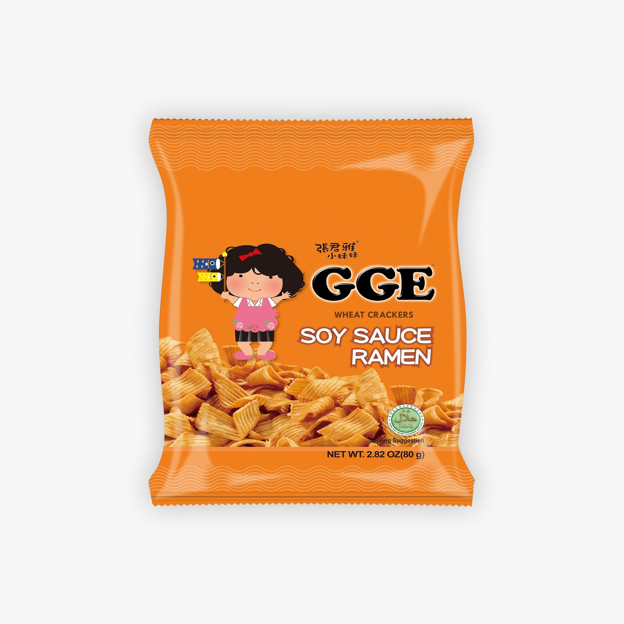 Wei Lih GGE Wheat Crackers Soy Sauce Ramen Flavour 80g