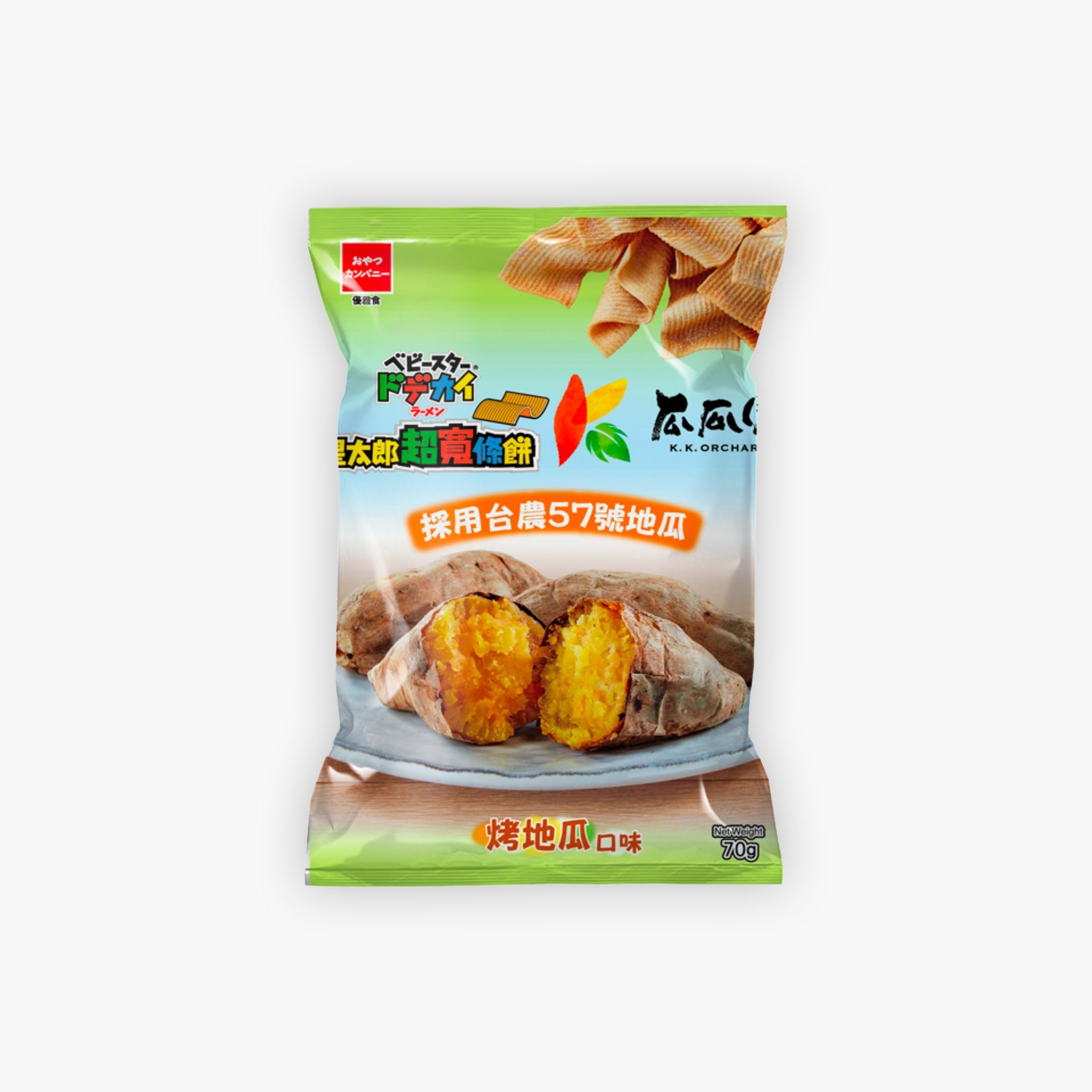 Oyatsu Baby Star Wide Ramen Snack Sweet Potato Flavour 70g