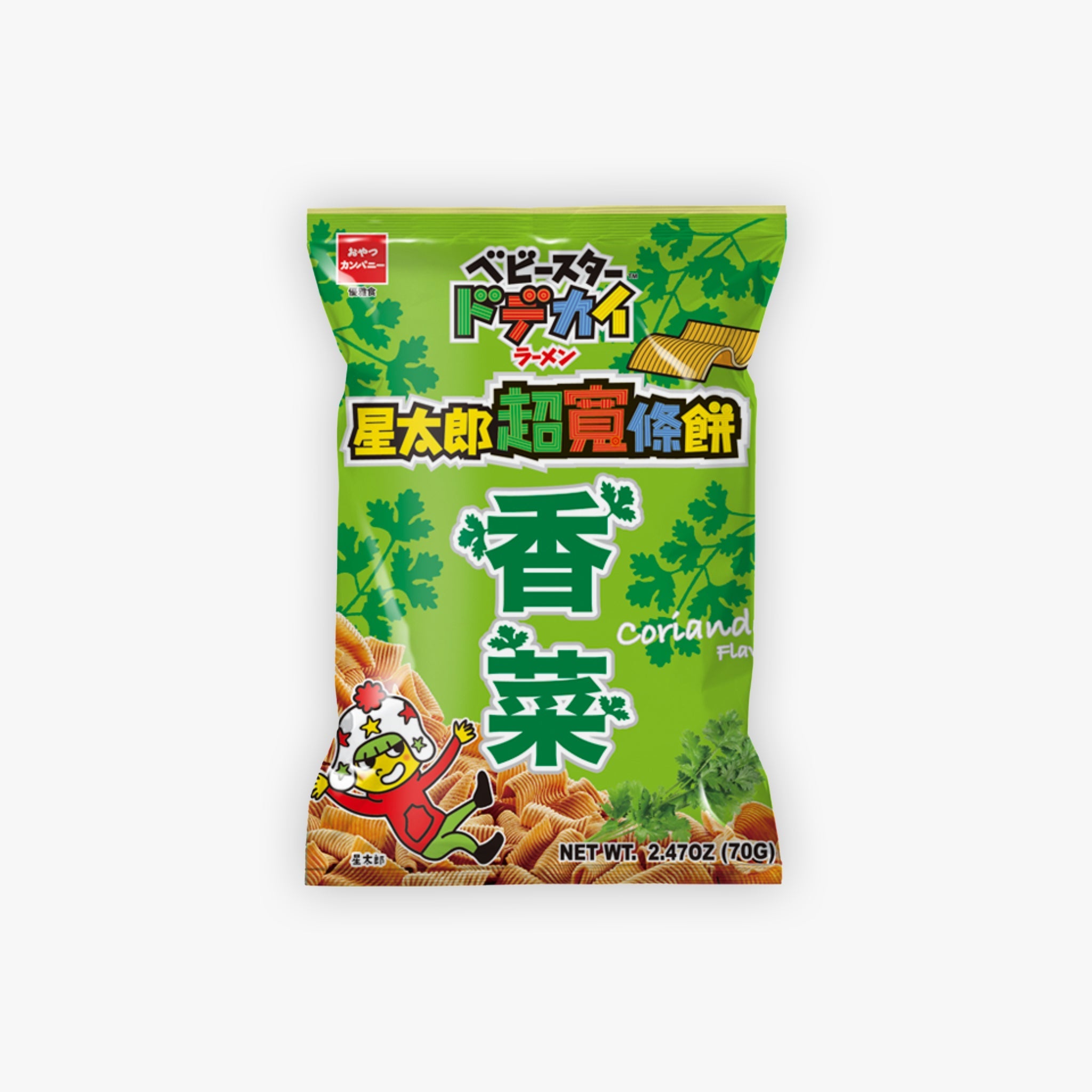 Oyatsu Baby Star Wide Ramen Snack Coriander Flavour 70g