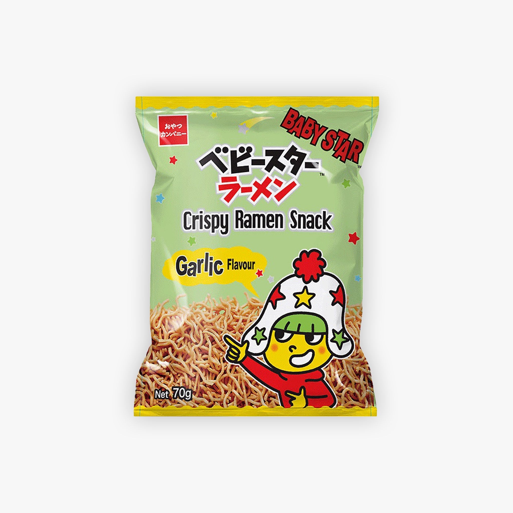 Oyatsu Baby Star Crispy Ramen Snack Garlic Flavour 70g