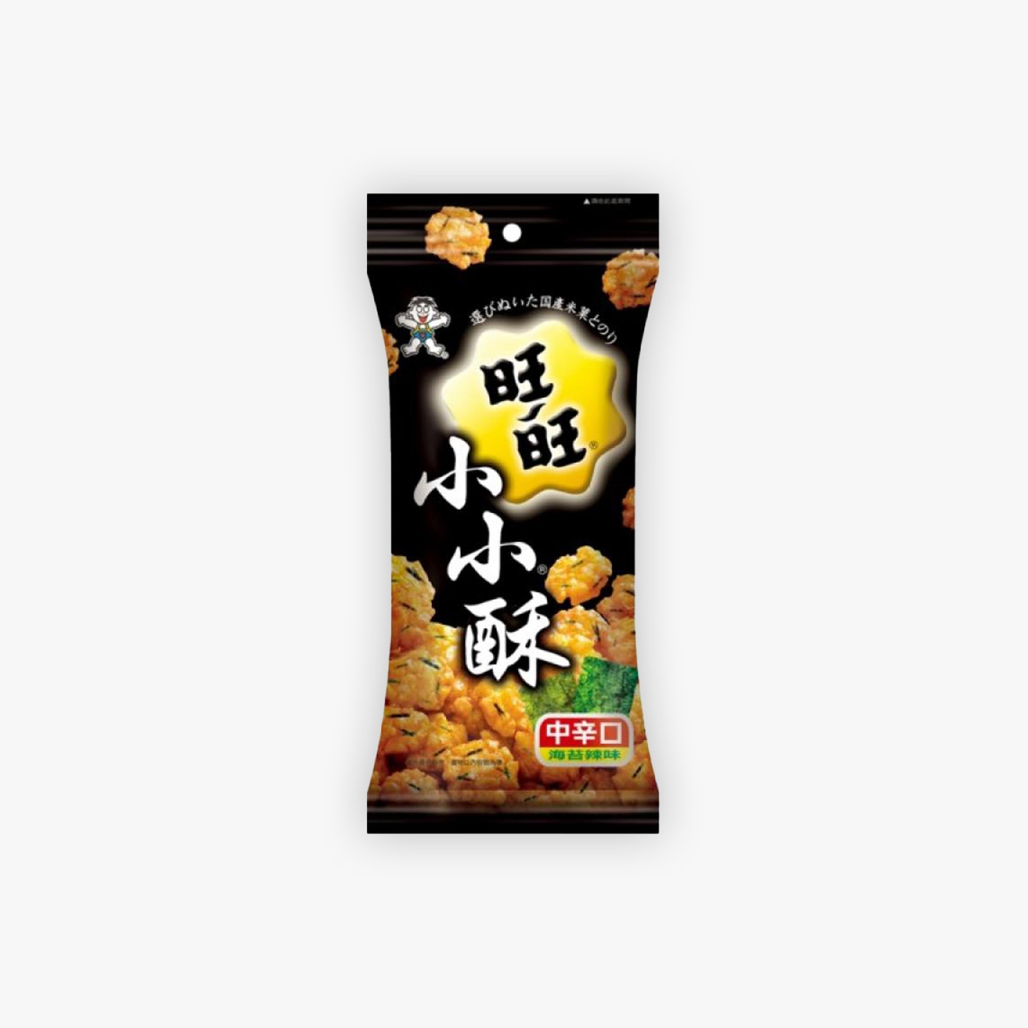 Want Want Mini Rice Crackers Seaweed Flavour 60g