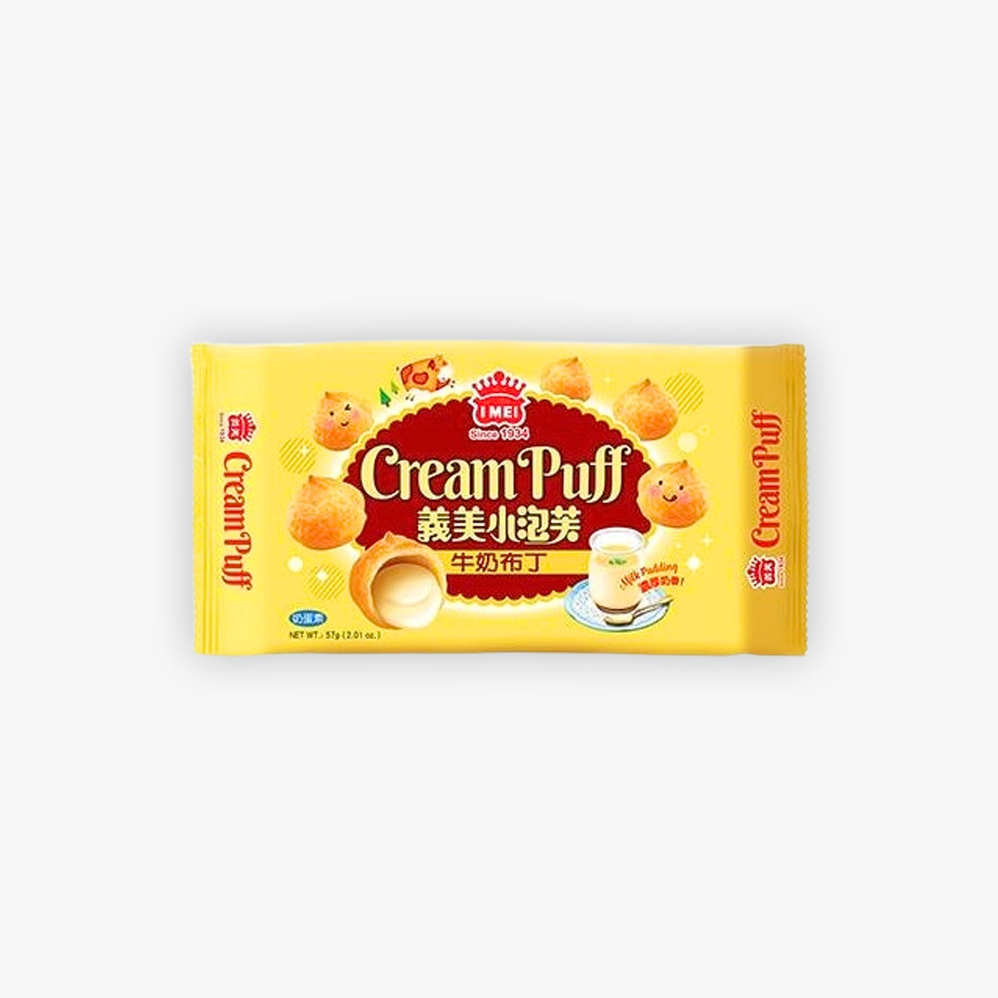 Imei Cream Puff Milk Pudding Flavour 57g