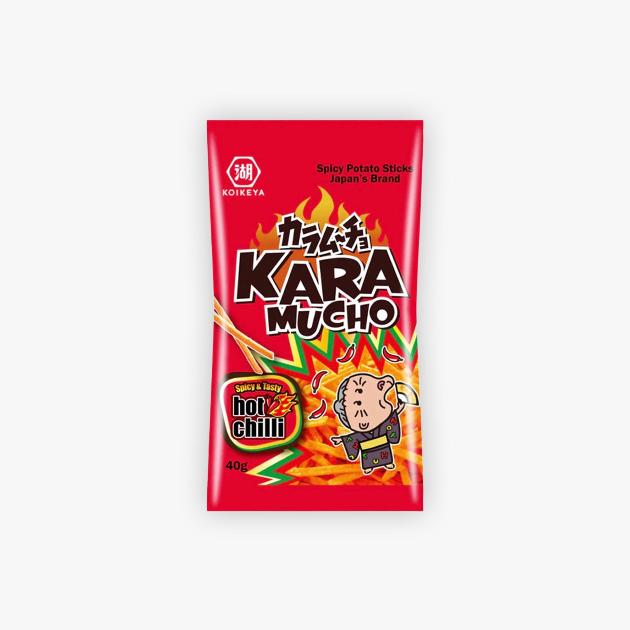 Koikeya Karamucho Potato Sticks Hot Chilli Flavour 40g