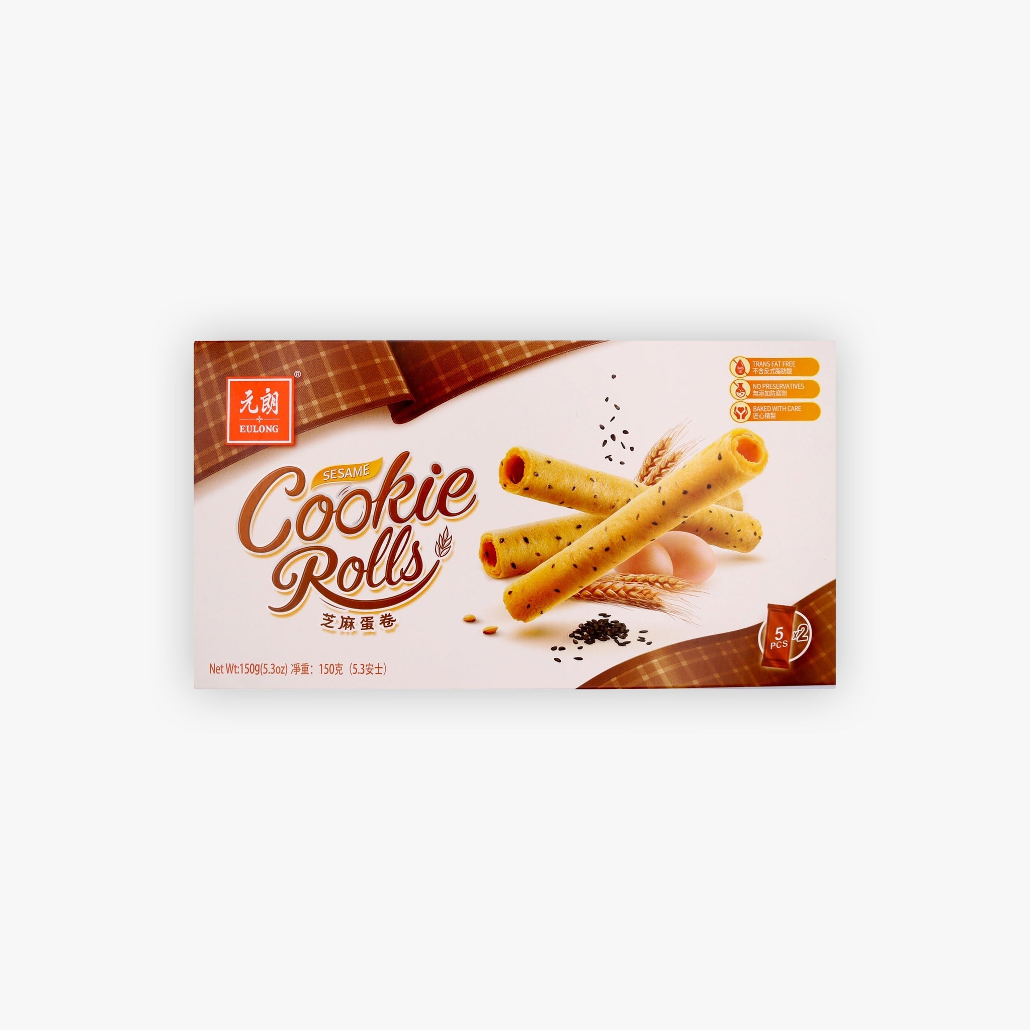 Eulong Sesame Cookie Rolls 150g