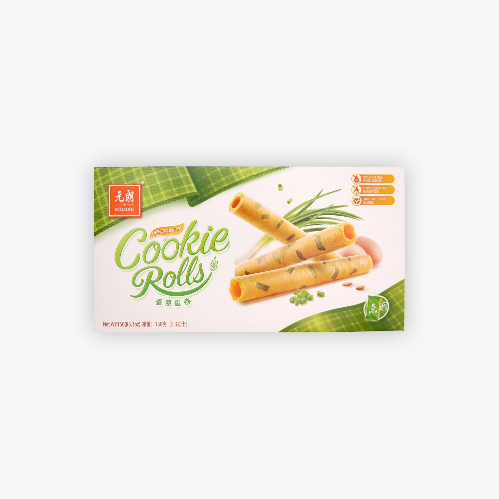 Eulong Green Onion Cookie Rolls 150g