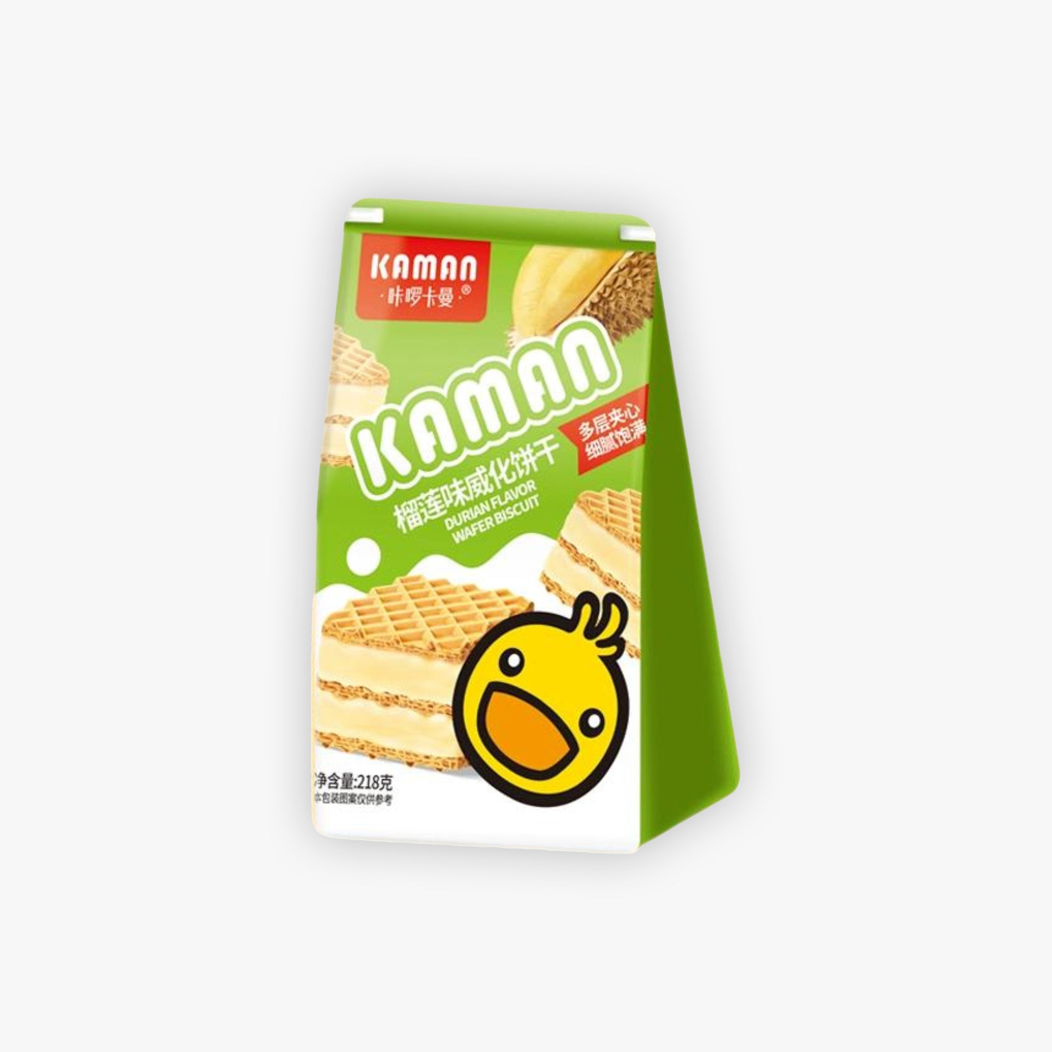 Kaman Durian Flavor Wafer Biscuit 218g