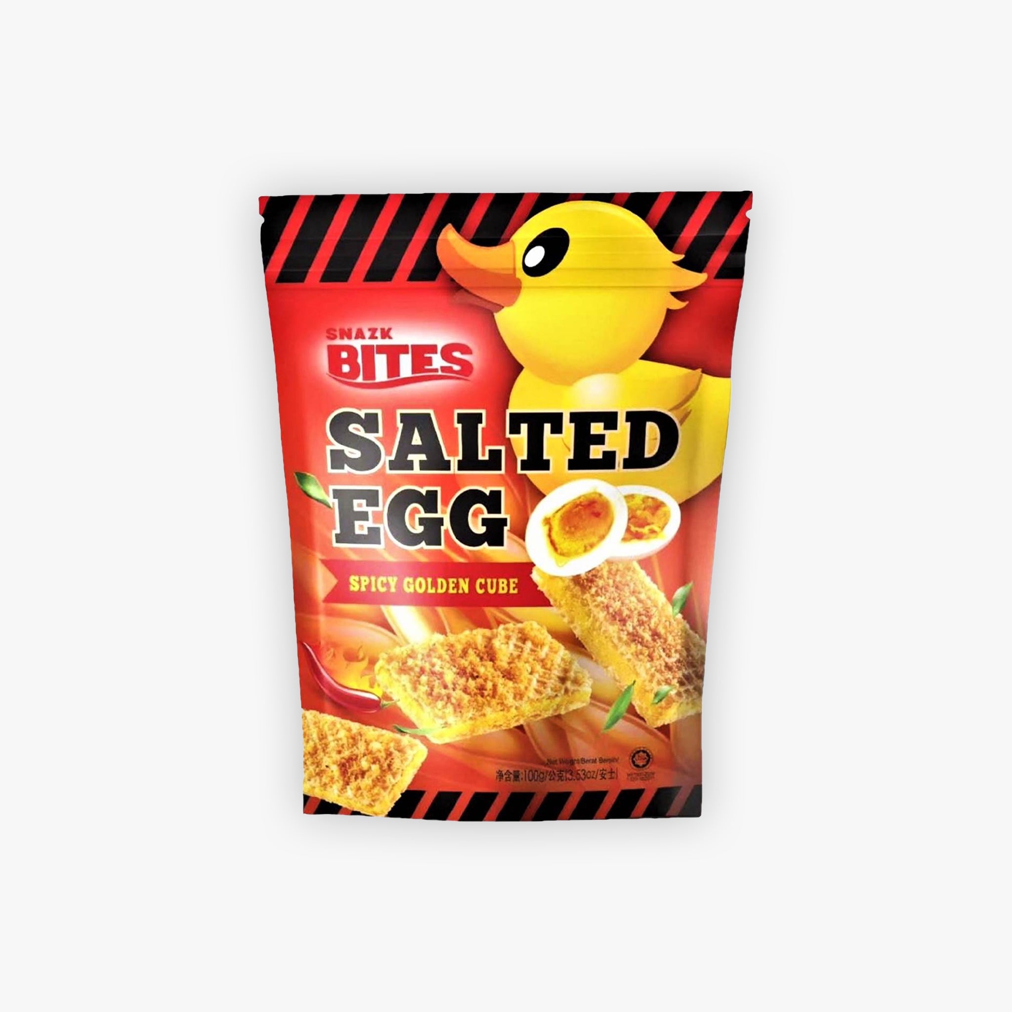 Snazk Bites Salted Egg Spicy Golden Cube 100g