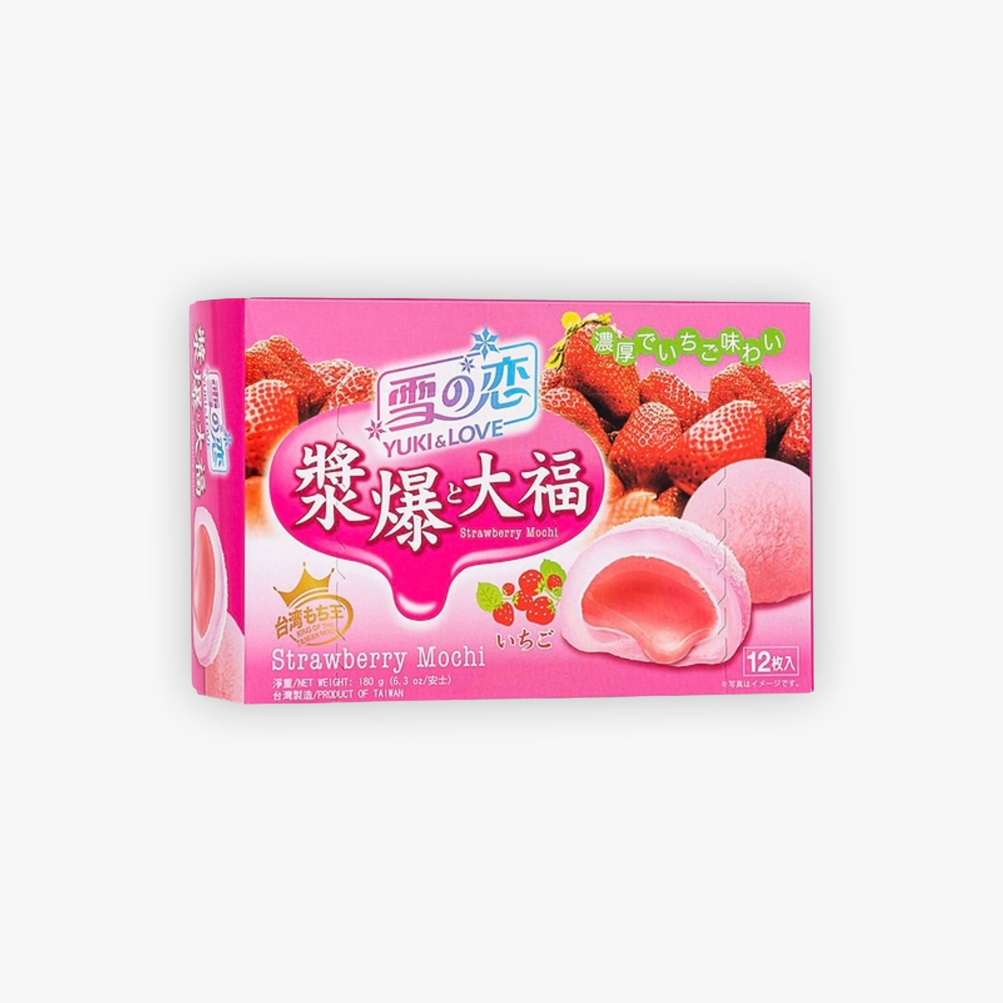 Yuki and Love Japanese Style Mochi Strawberry Flavour 180g