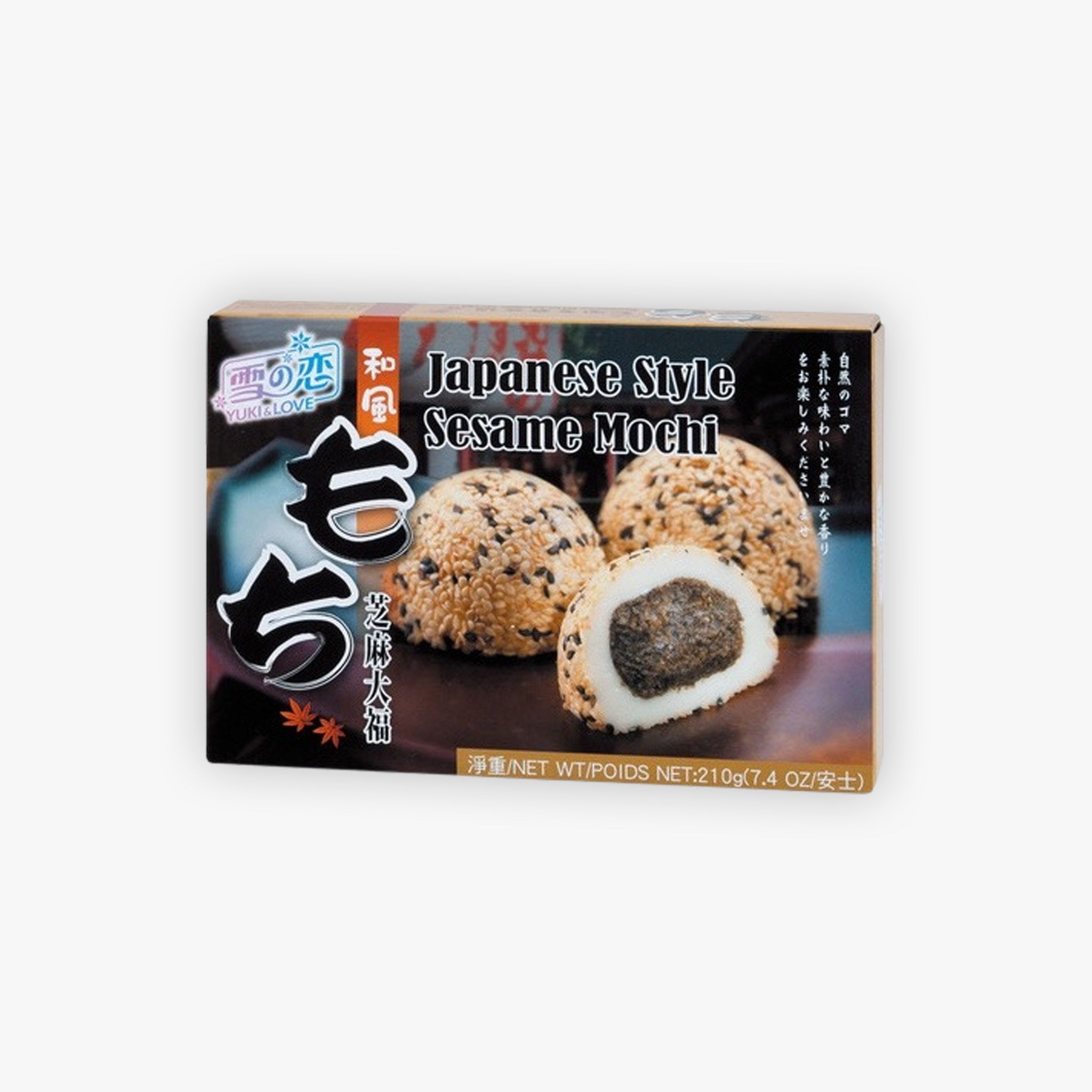 Yuki and Love Japanese Style Mochi Sesame Flavour 210g