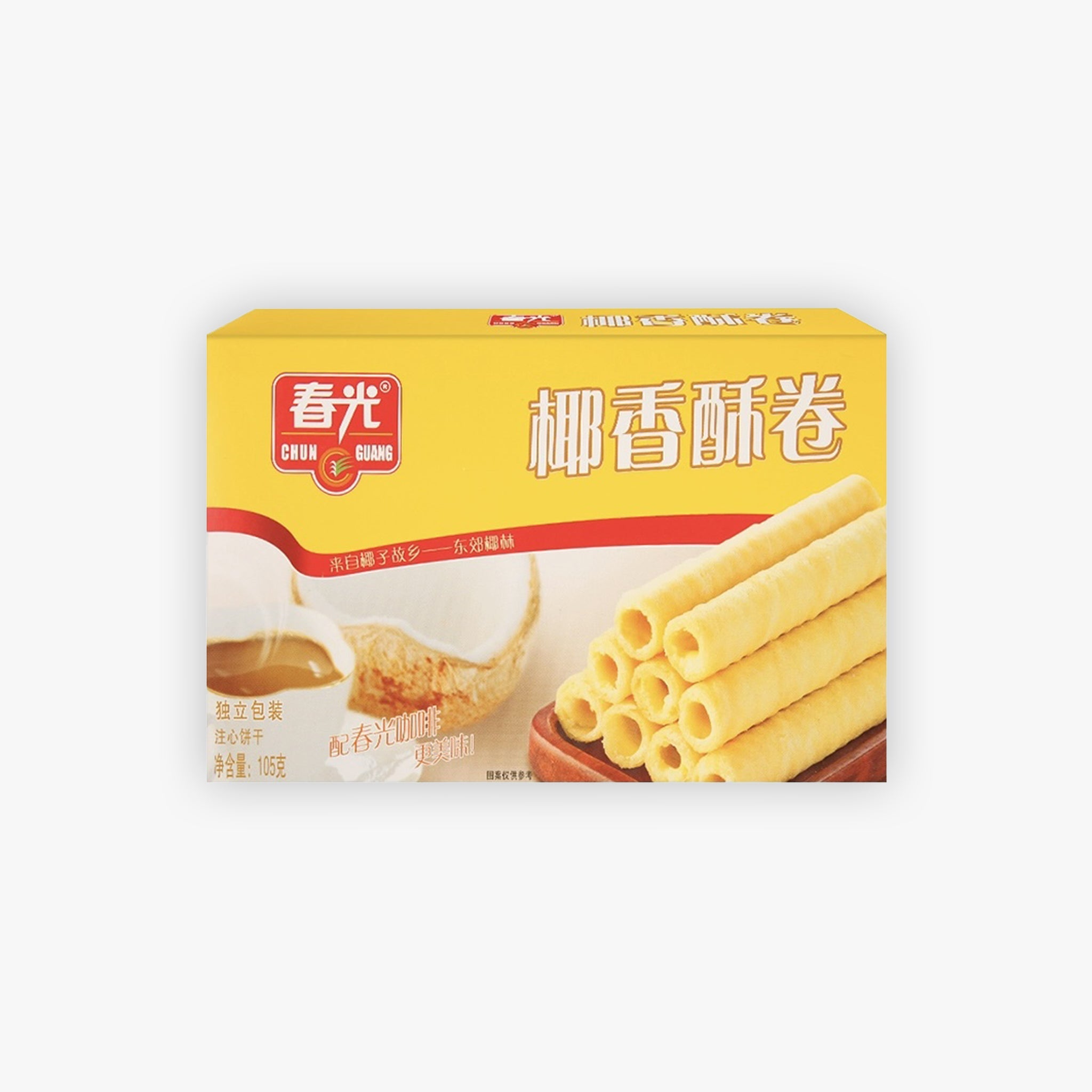 Chun Guang Coconut Wafer Roll 105g