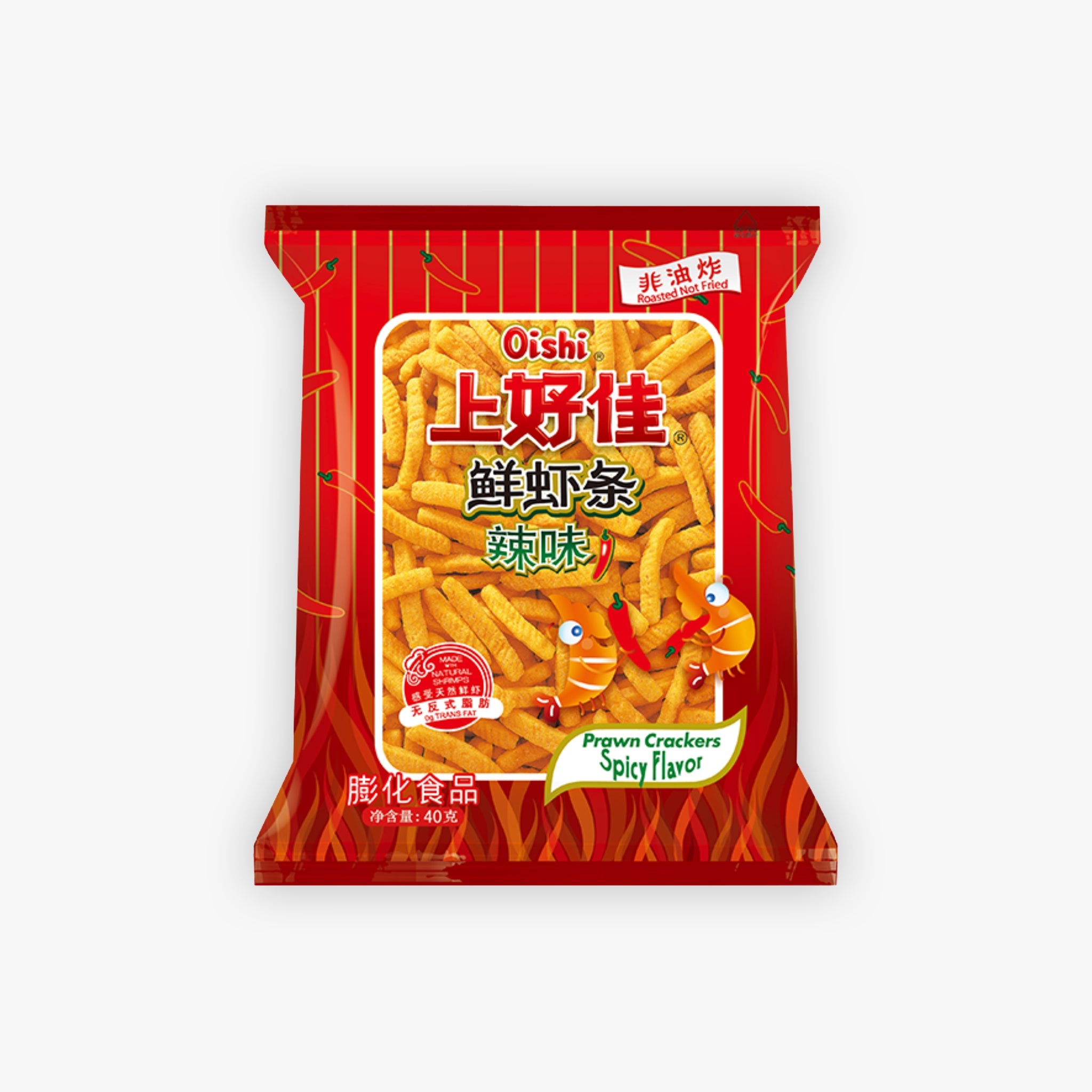 Oishi Prawn Crackers Spicy Flavor 40g