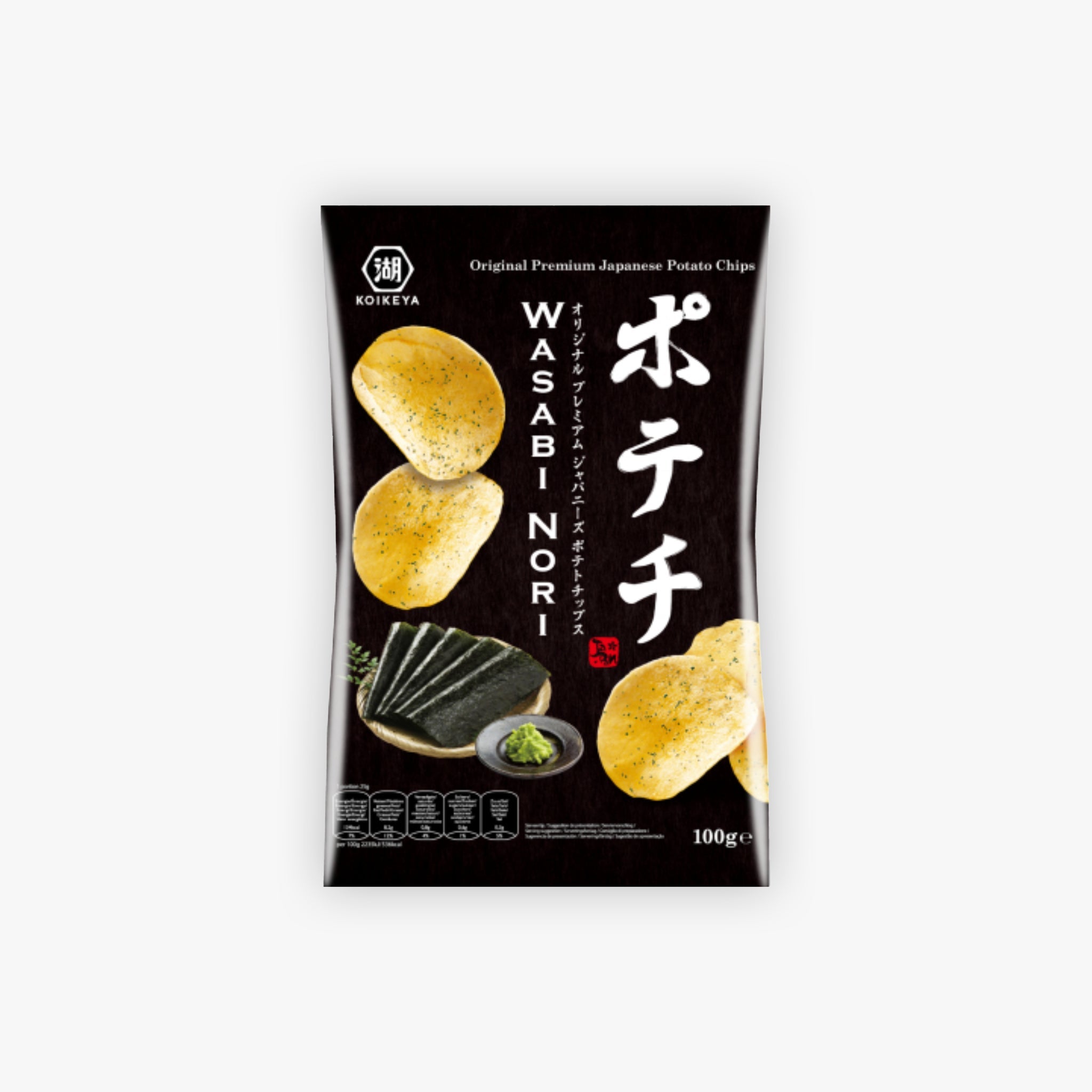 Koikeya Potato Chips Wasabi Nori Flavour 100g