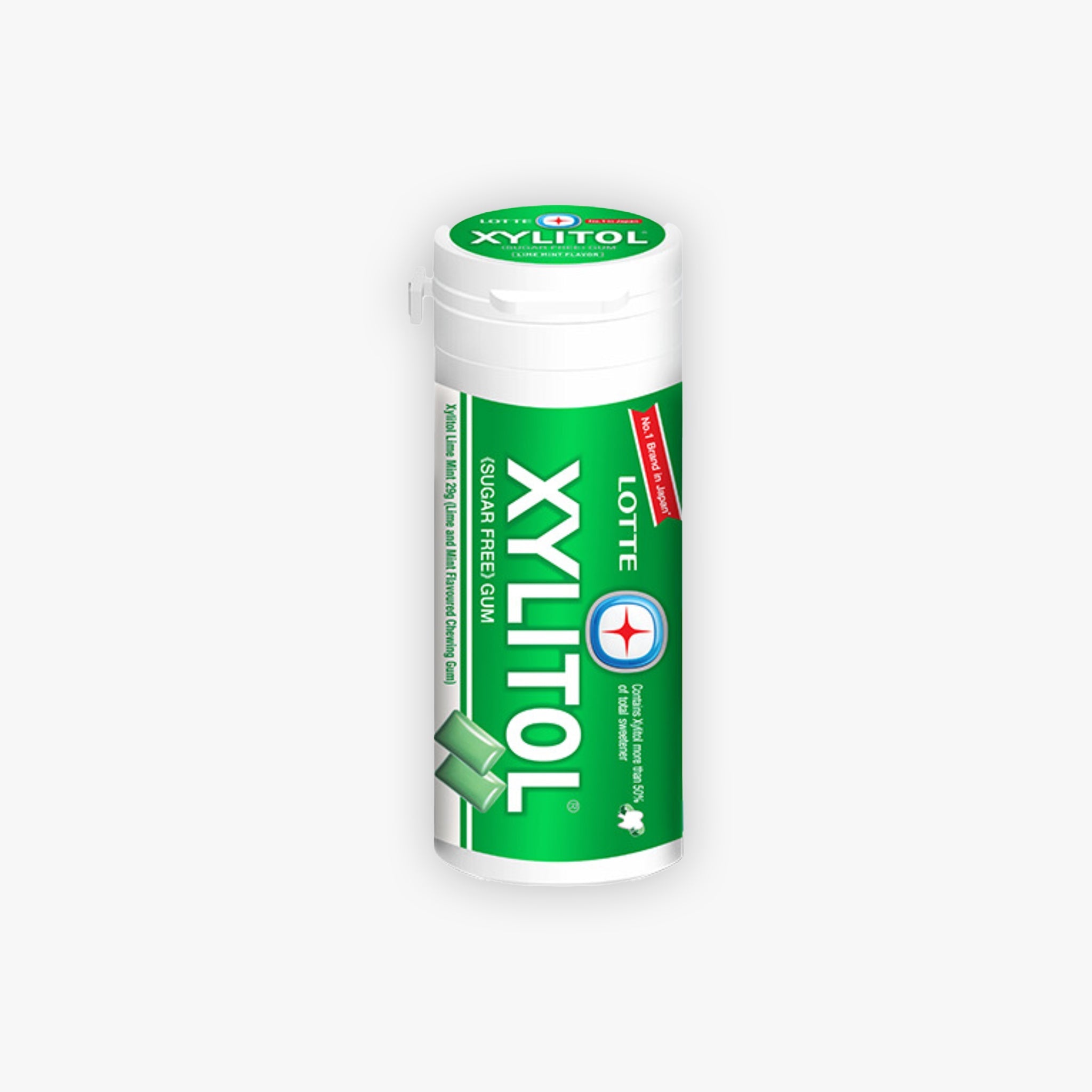 Lotte Xylitol Sugar Free Gum Lime Mint Flavor 29g